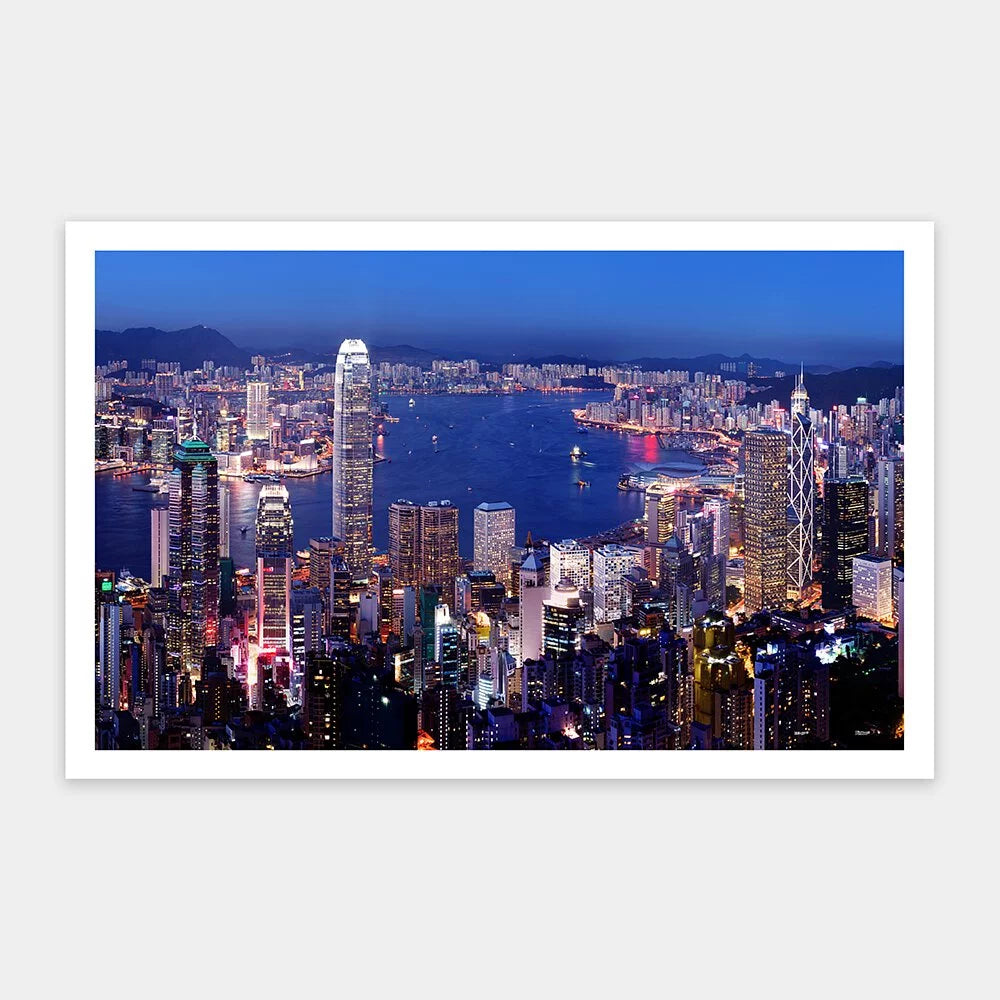 Hong Kong Victoria Harbor at night (維多利亞港夜景) - 1000pcs