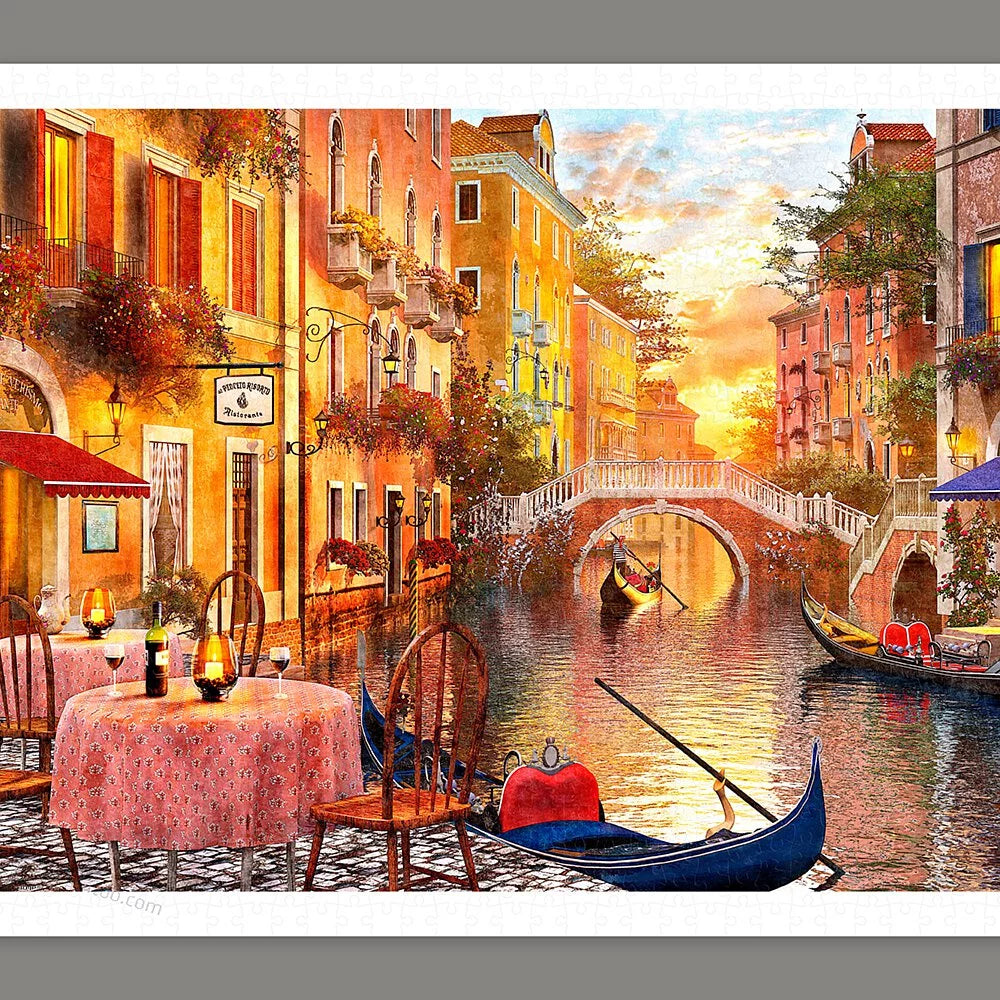 Dominic Davison - Venetian Sunset (日落的水城威尼斯) - 1000pcs