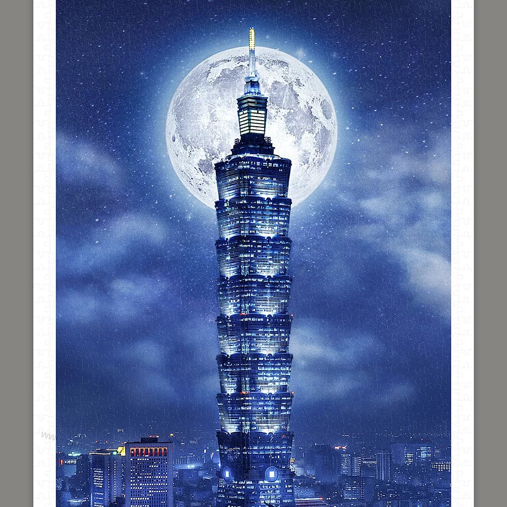 Moon Night Series - Taipei Skyline (月夜系列-台北夜景) - 1000pcs