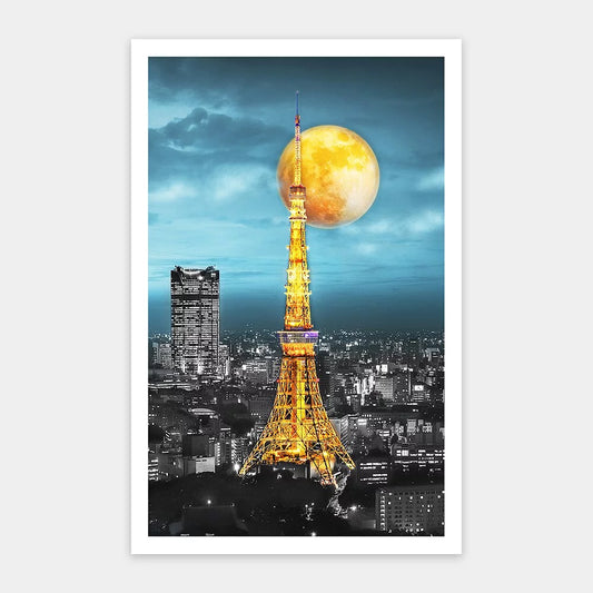 Moon Night Series - Tokyo Tower, Japan (月夜系列-東京鐵塔) - 1000pcs