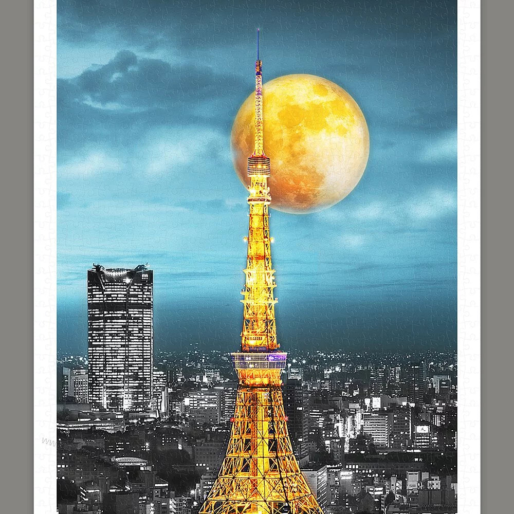 Moon Night Series - Tokyo Tower, Japan (月夜系列-東京鐵塔) - 1000pcs