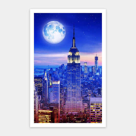 Moon Night Series - Empire State Building (月夜系列-紐約帝國大廈) - 1000pcs