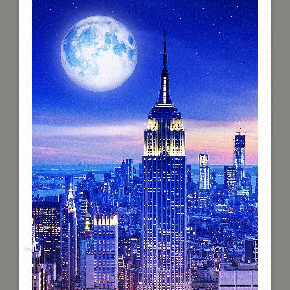 Moon Night Series - Empire State Building (月夜系列-紐約帝國大廈) - 1000pcs